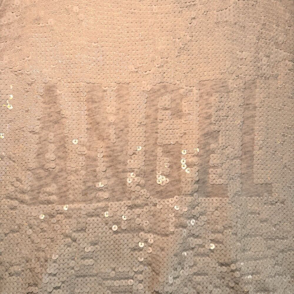 Victoria Secrets Fashion Show 2013 Light Gray ANGEL Sequin‎ Sweatshirt Size L - Picture 2 of 12